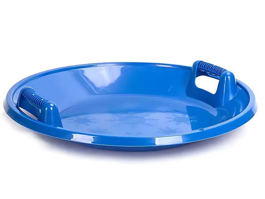 Sanie tip farfurie rotunda din plastic pentru zapada cu manere 62cm