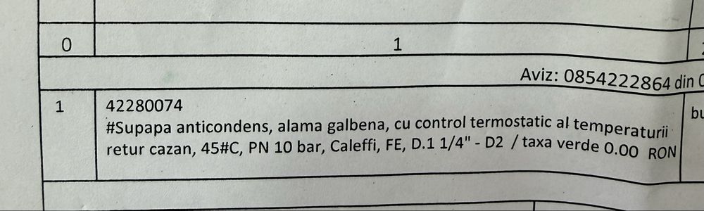 Supapa anticondens Caleffi
