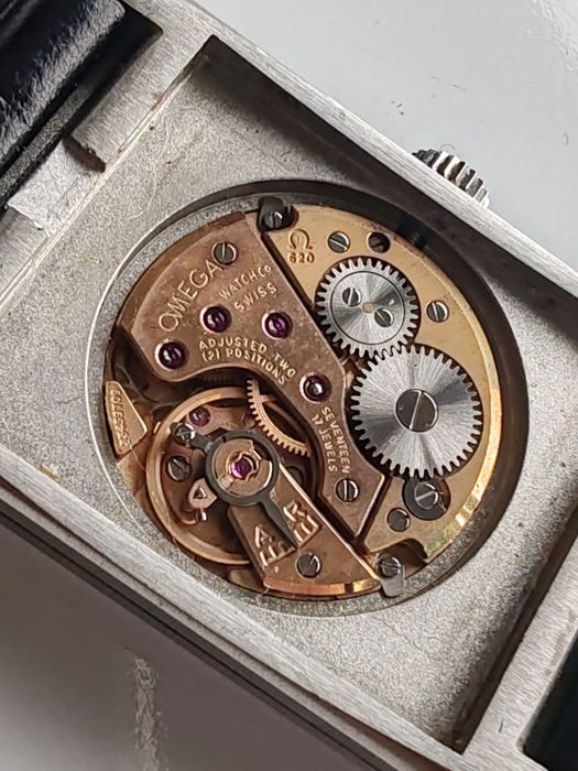 Ceas Omega Deville Manual 37x23,5 mm Funcționează Impecabil!