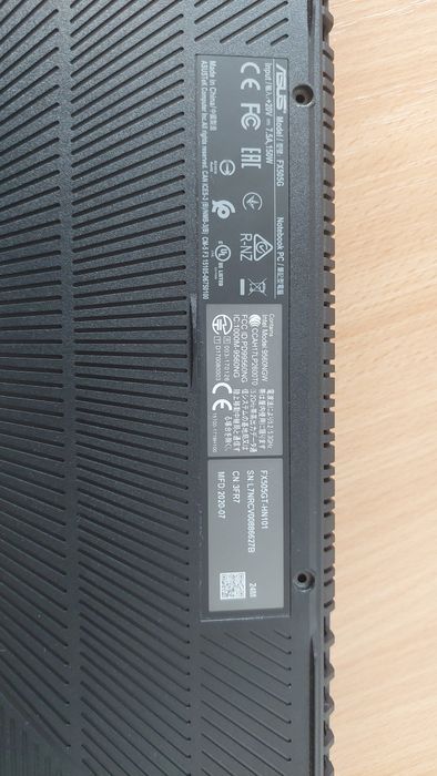 Laptop defect Asus TUF F15 FX505GT