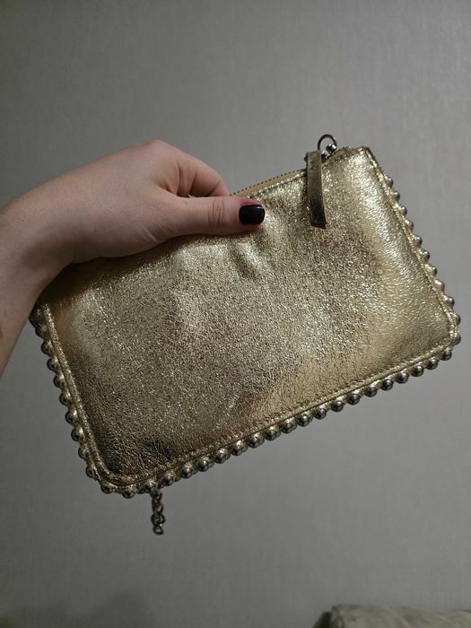 Сумка золотистая