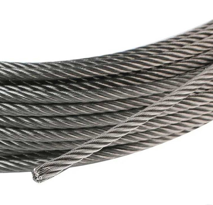 Канат ГОСТ 3077—80 D= 5,7—40 мм, светлый; оцинкованный; черный