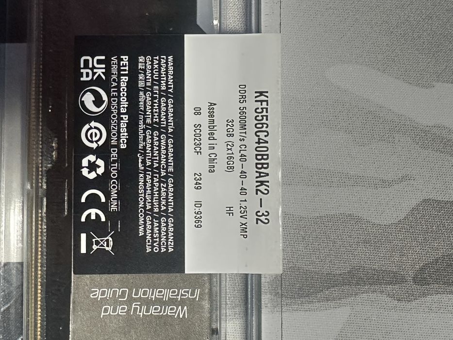 Kit RAM NOU Kingston FURY Beast DDR5 32GB (2x16GB) 5600MHz CL40