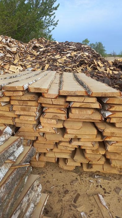 Продам доска необрезная берёза