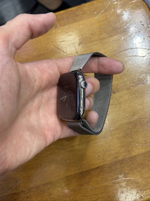 Apple Watch 10 46mm milanese natural titan 100%