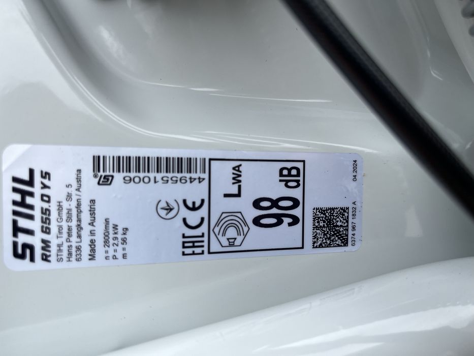 Masina tuns  iarba stihl RM 655 YS