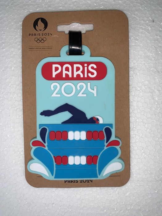 Etichete bagaje oficiale Jocurile Olimpice Paris 2024 cu hologramă