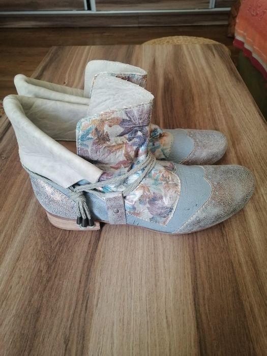 Botine din piele made in Italy