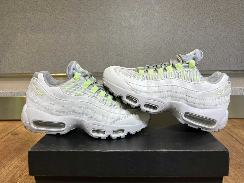 ОРИГИНАЛНИ *** Nike Air Max 95 " White Green Neon "