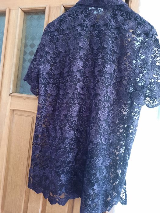 Minunat blazer din dantela mov-pruna