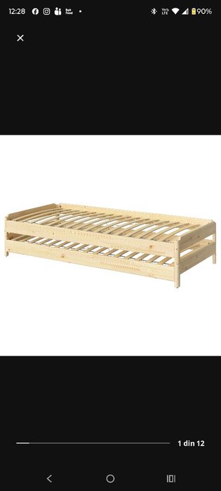 Set 2 paturi stivuibile pin Utaker Ikea