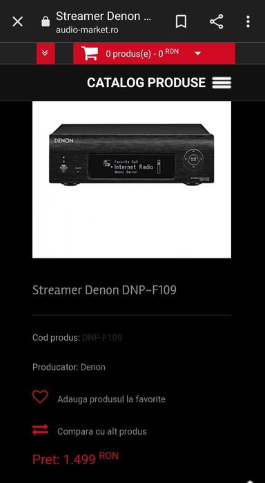 DENON DNP-F109*Audio Player*Music Server*Streamer*Internet Radio*DAC*