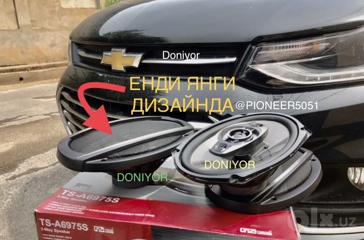 Pioneer 1000w калонка янги 2 та чети резинкали пишалкали сеткаси бор