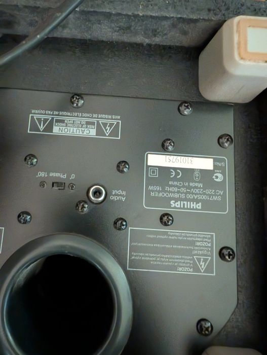 Subwoofer activ philips sw7100sa/00 bas woofer 5+1