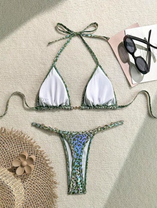 Комплект бикини с леопардов принт