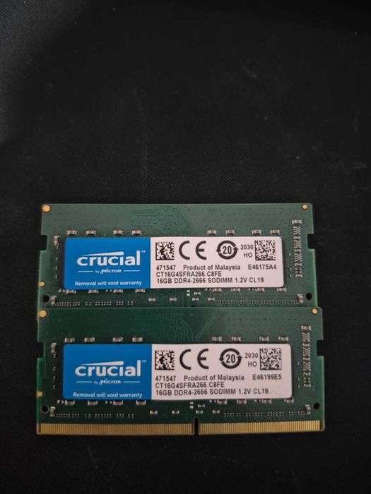 2xCrucial RAM 16GB DDR4-2666