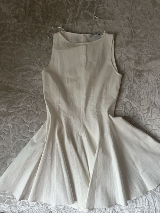 Zara белое платье