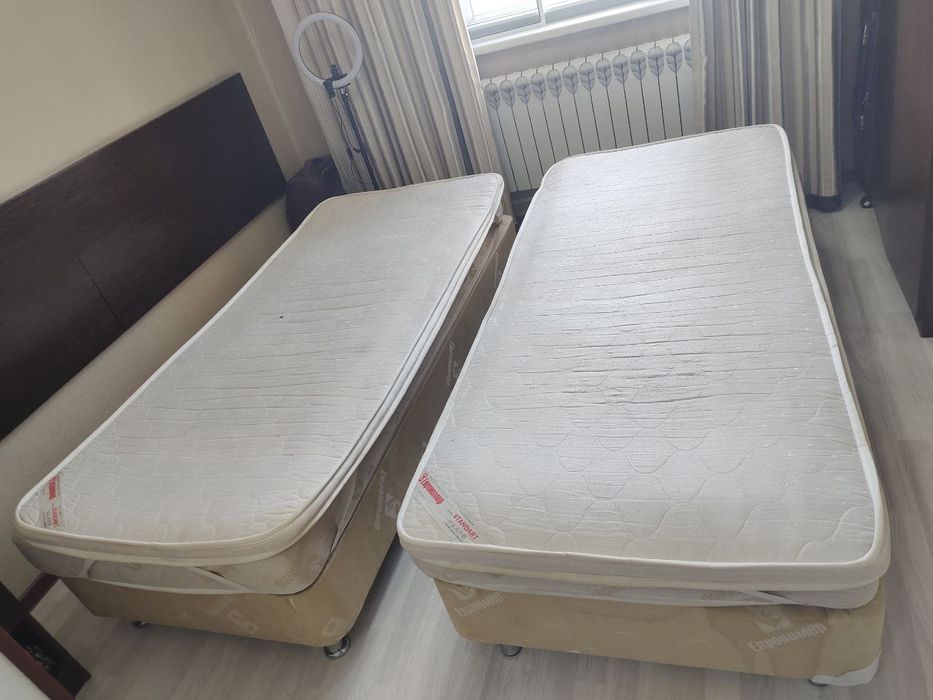 Продам Матрас и наматрасник с кроватом