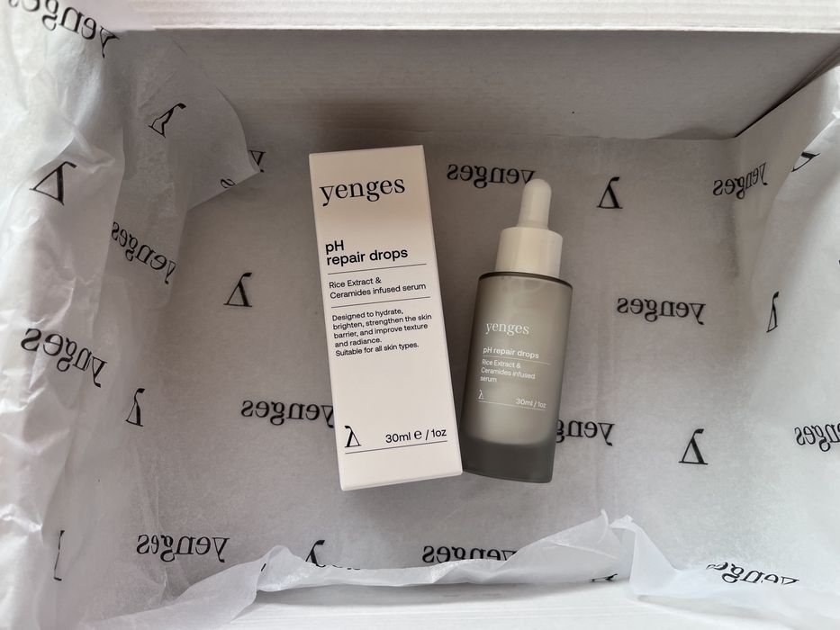 Комплект козметика Yenges – Detoxire маска, pH Repair Drops и крем руж