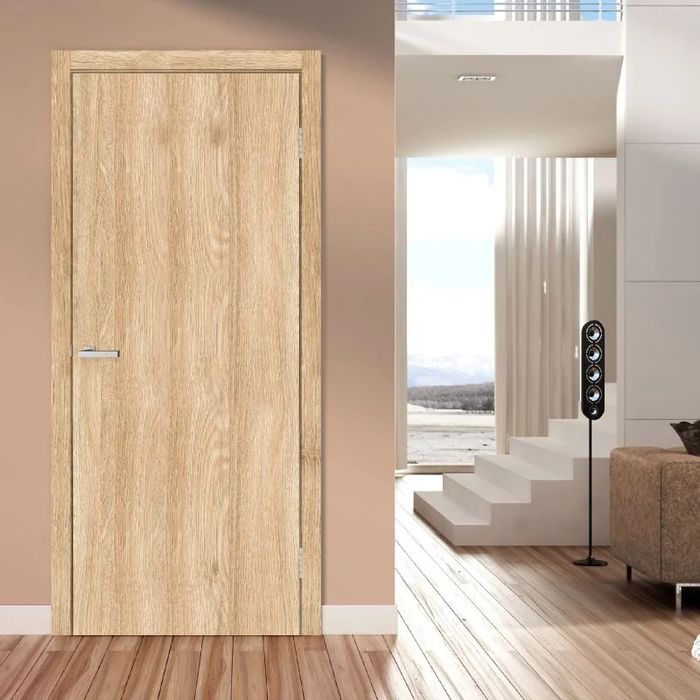 Usa interior MDF stejar Savana office plina dreapta stanga