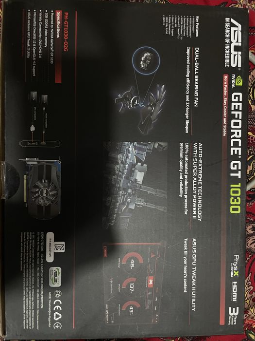 Видеокарта ASUS GT1030 2GB