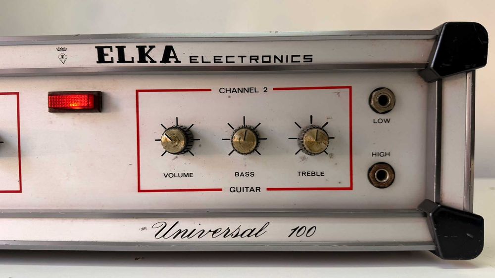 Amplificator Chitara Bas Orga Elka Universal 100 Vintage Italy Raritate Colectie