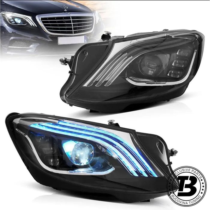 Faruri FULL LED compatibile cu Mercedes S Class W222 Facelift Design