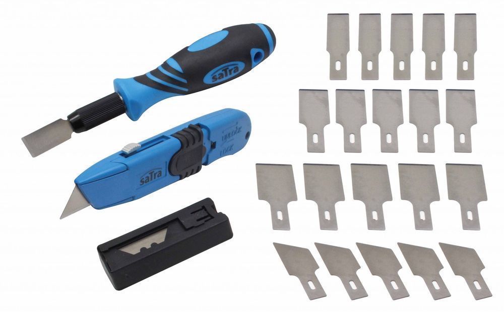 Trusa racleta si cutter 30 piese satra