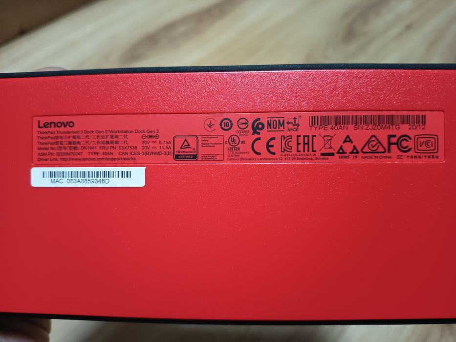 Lenovo Workstation Dock Gen 2