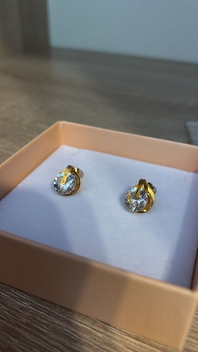 Cercei cartier cristal și logo Cartier NOI
