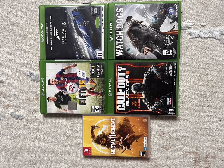 Диски xbox и катридды nintendo switch