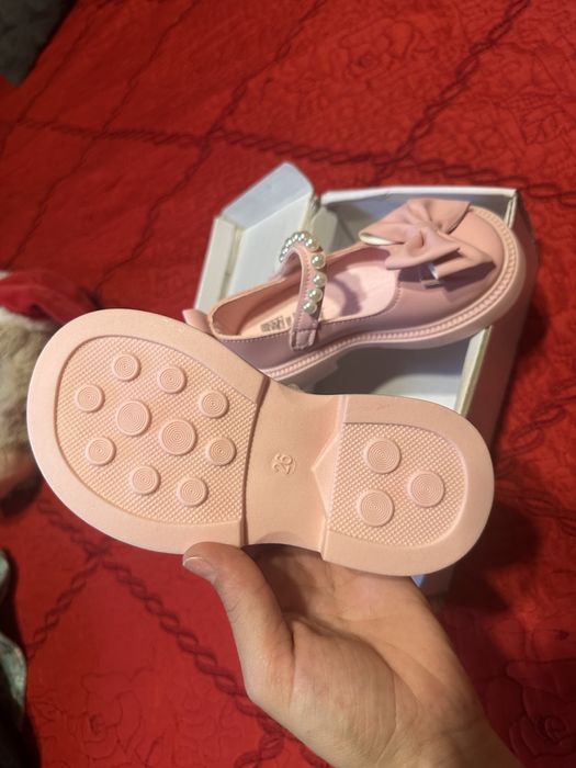 Papuci Fetite Roz, Negri si Albi Marimea 26