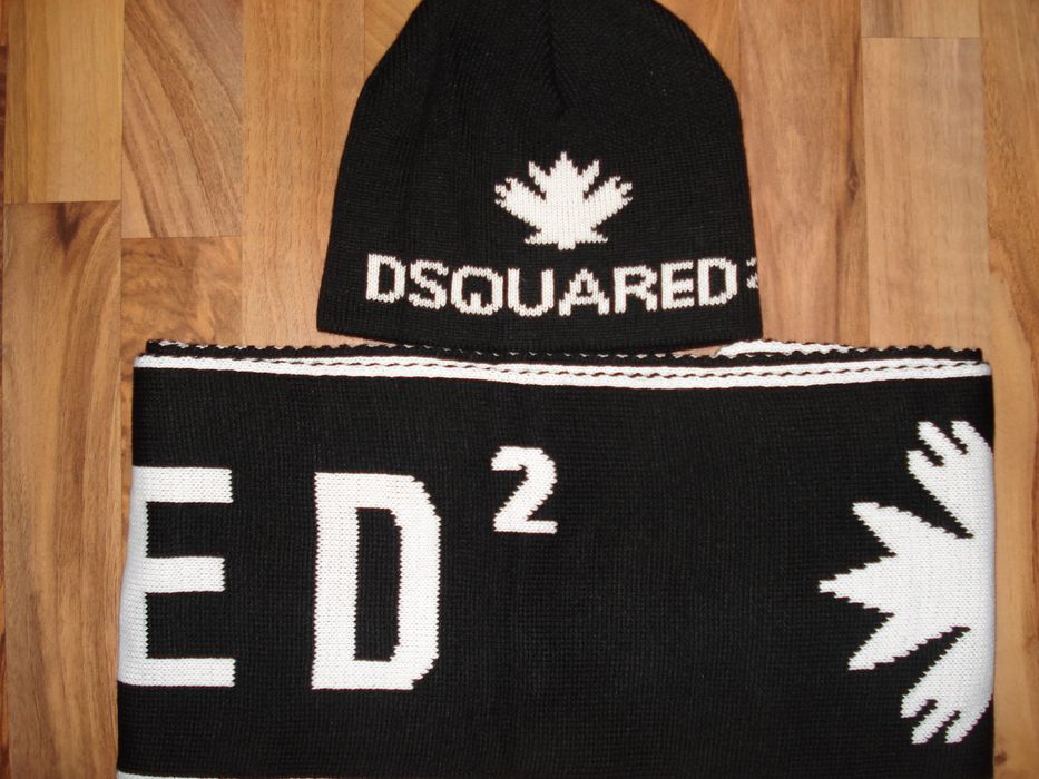 Мъжки шал и шапка DSQUARED2