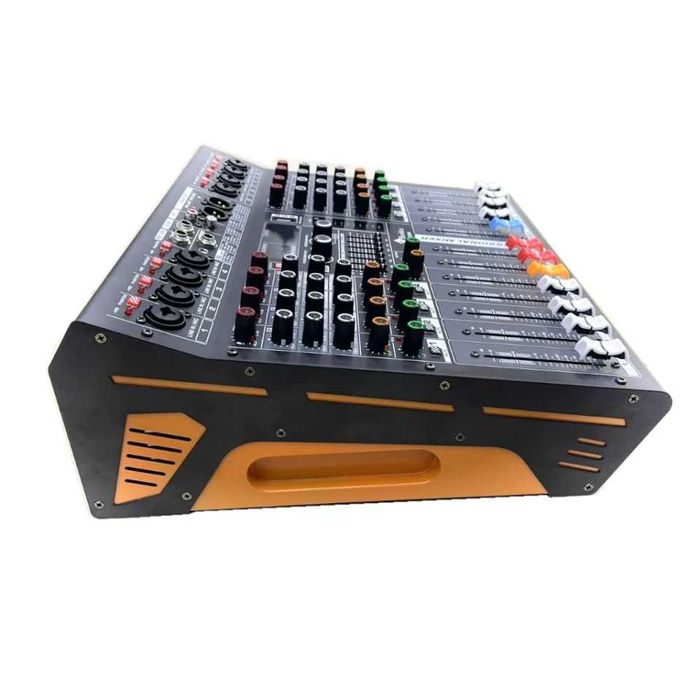 Mixer audio 2 x 550w amplificat boxe pasive 8 canale consola DJ USB