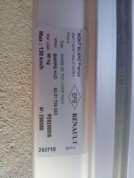 Vind bari transversale portbagaj Renault