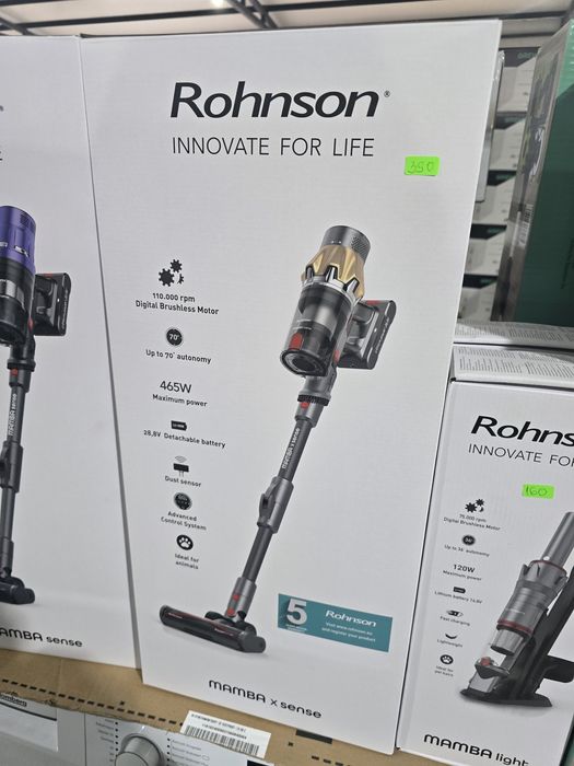 Нова акумулаторна прахосмукачка Rohnson Mamba X Sense m 15