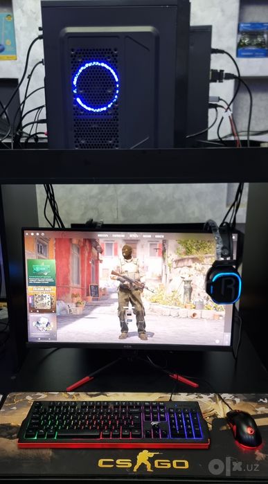 Игровой компьютер i5 10400 / ОЗУ 8ГБ/ RX 580 / Монитор 27 /165Hz