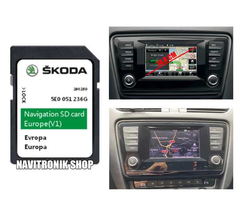 Card navigatie Skoda Octavia 3 (20132015) MIB1 Europa Romania 2022 Sibiu • OLX.ro