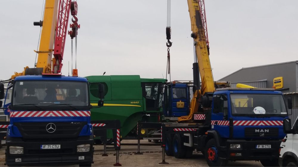 Macara 20t închiriat București 240lei/oră Rapid 300km Ilfov