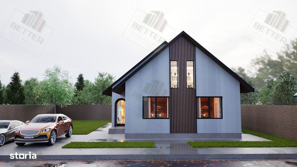 Casa individuala P+M | Teren 411 mp | Comuna Berceni
