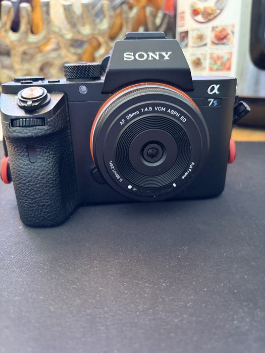 Aparat foto sony A7SII cu obiectiv Viltrox 28mm