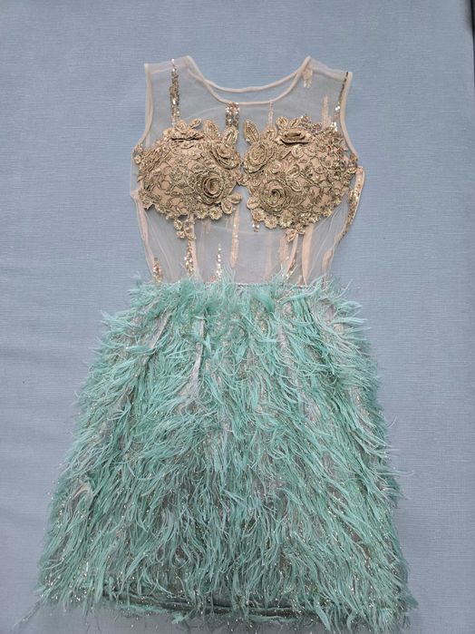 Дизайнерска нова дамска рокля размер М / Velvet Angel