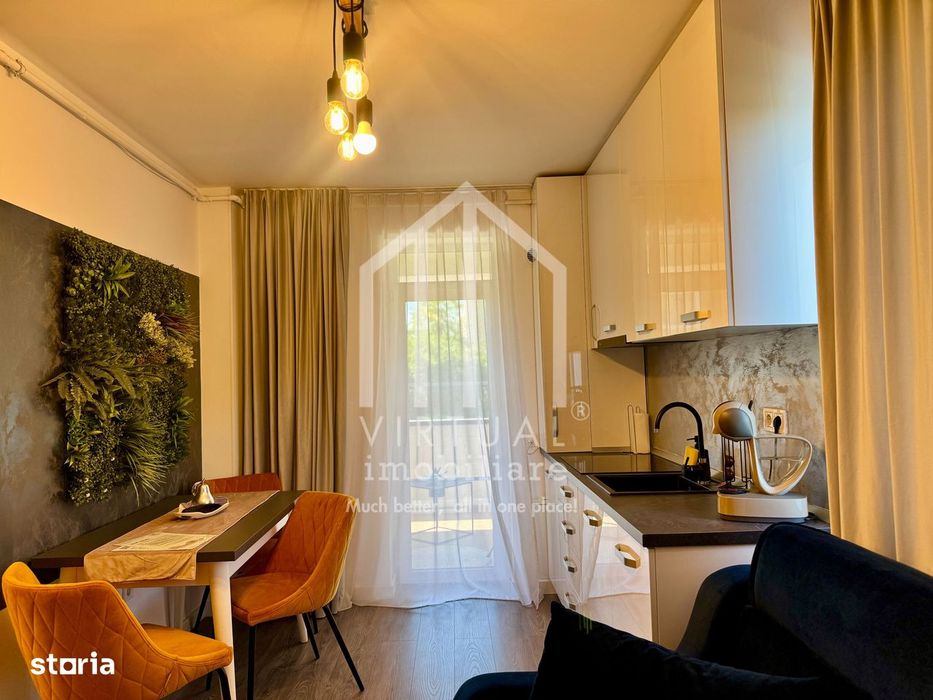 Apartament 2 camere, mobilat si utilat modern - 32,70 mp + balcon