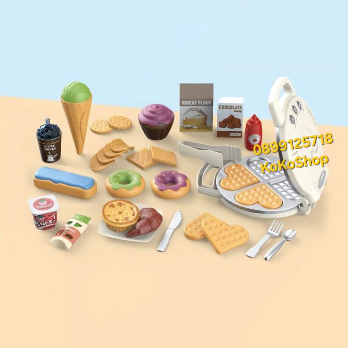 Детски комплект за гофрети/Гофретник/уред за гофрети със звук