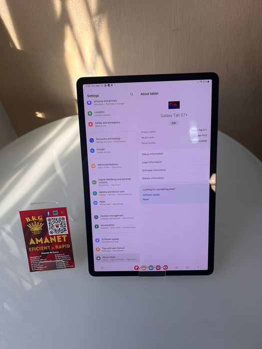 Samsung Tab S7 plus 128gb Amanet BKG