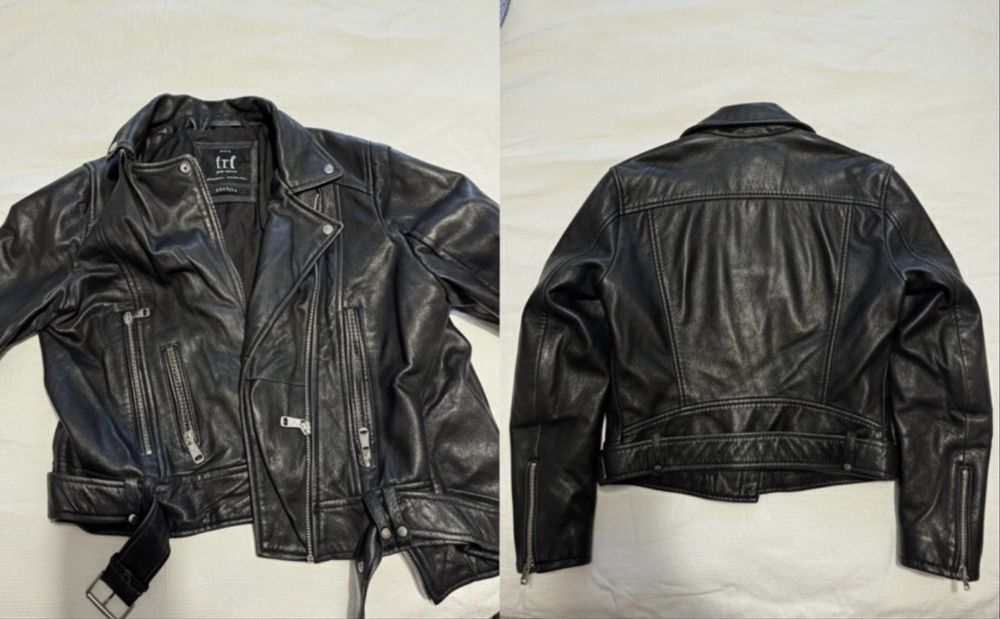 Geaca de piele Zara