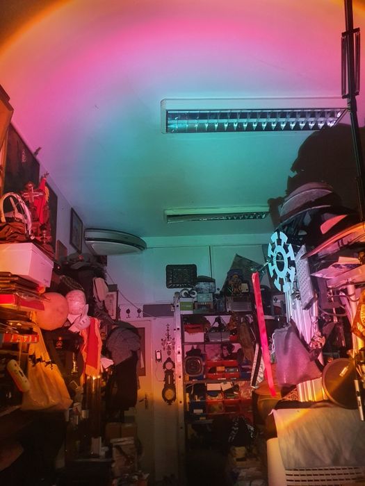 Специална Лампа за Фон Декор Sunset Lamp 360 Rainbow Залез USB Планета