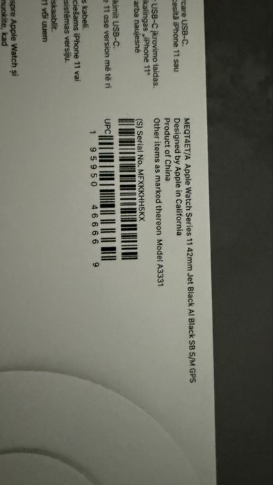 Apple Watch Series 11 black 42mm GPS