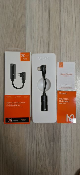 Кабел Type-C to DC3.5mm audio adapter