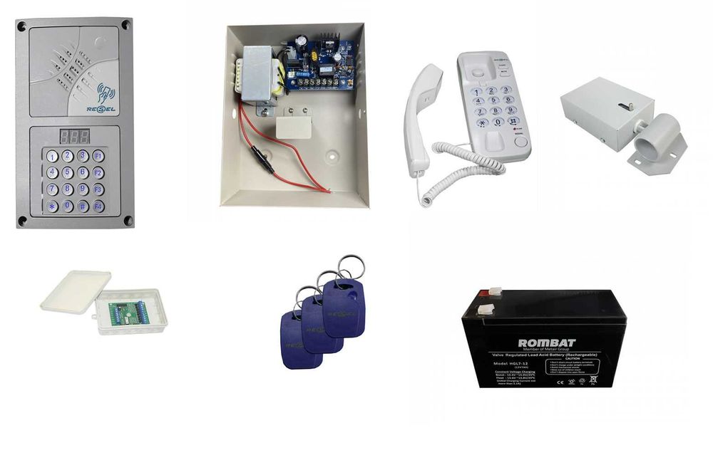 Set interfon de bloc pentru 6 apartamente Resel ISCP-01N-50 EM